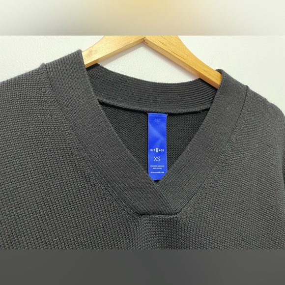 Kit & Ace Women's Chunky Merino Sweater Dress in Black - Picture 7 of 12